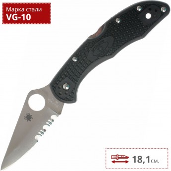 Нож SPYDERCO DELICA 11PSBK